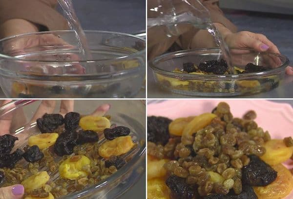 laver les fruits secs