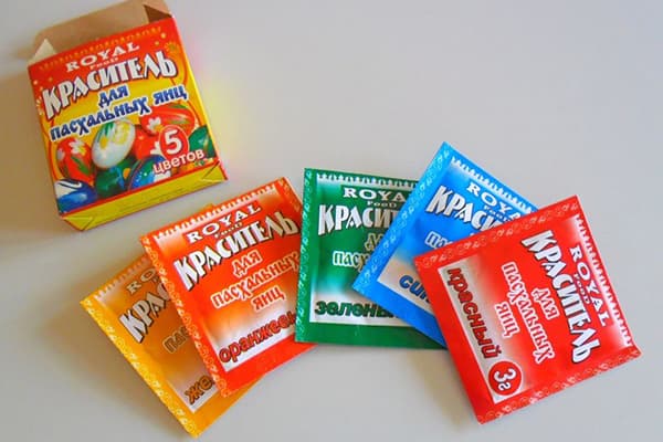 Colorant alimentaire pour oeufs