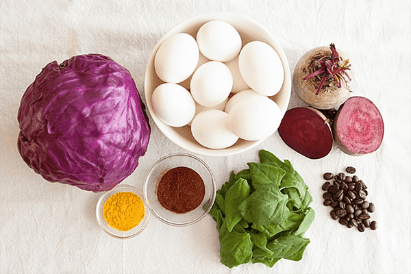 Colorants naturels pour œufs