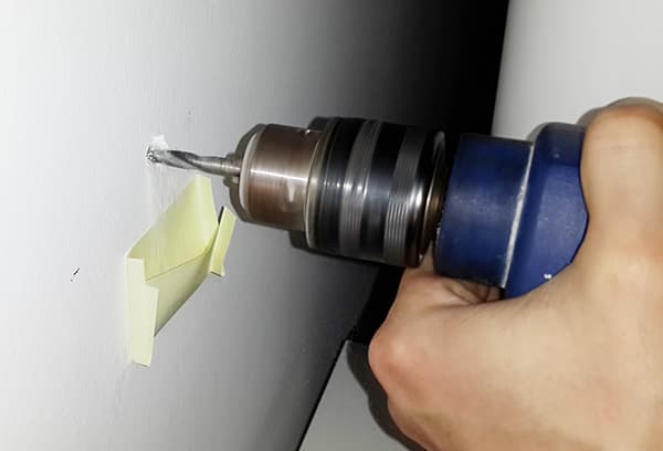 Enveloppe en papier pour la poussière lors du perçage