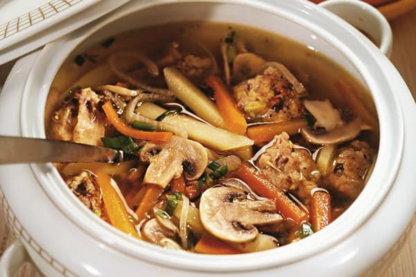 Soupe aux champignons