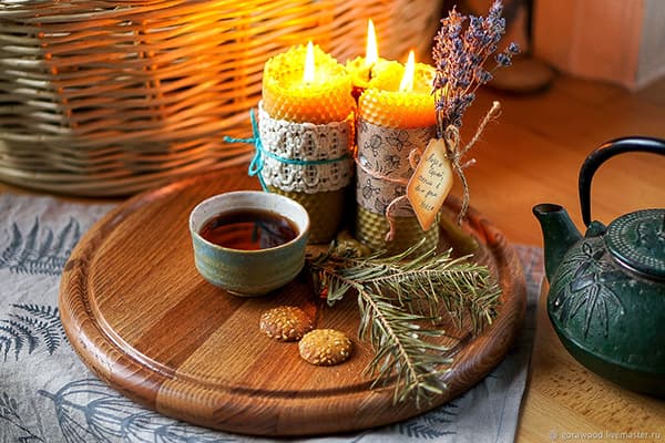 Planche de service huilée