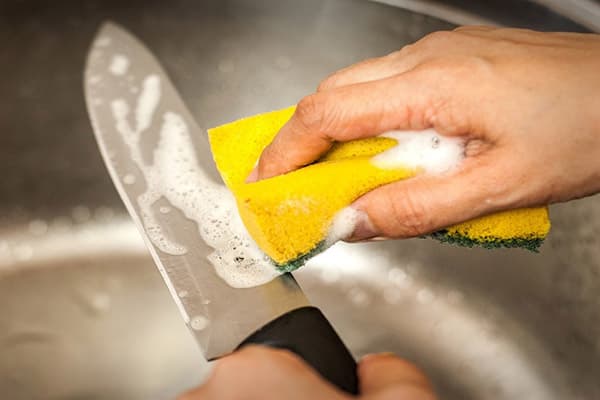 Laver le couteau