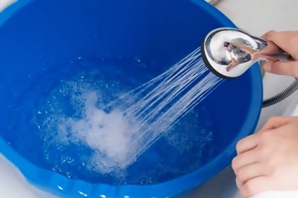 Remplir le bassin d'eau