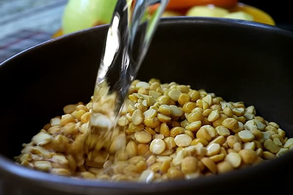 Faire tremper les petits pois