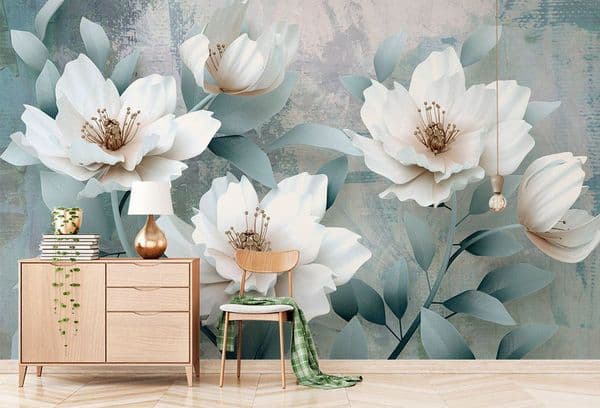 fleurs de papier peint