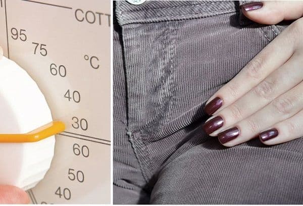 Mode de lavage du velours côtelé