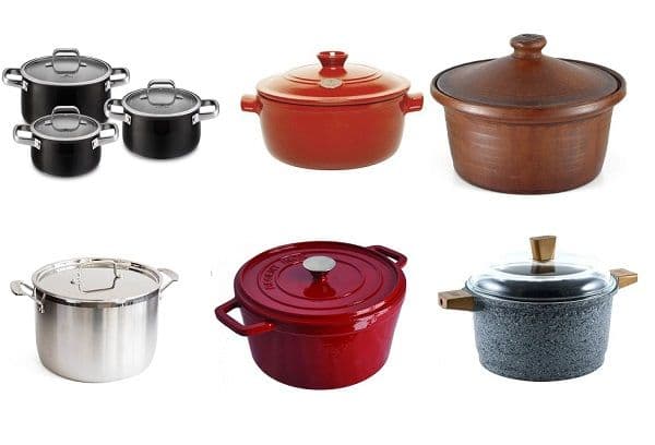 différentes casseroles