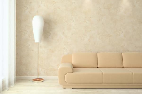 Plâtre vénitien dans le salon