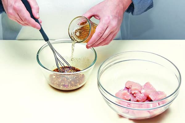 Préparation de la marinade à la bière