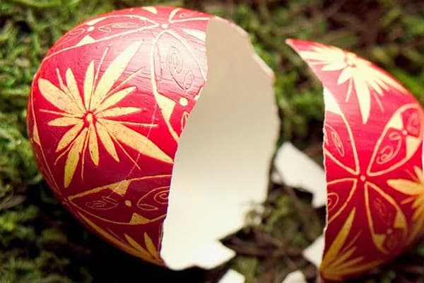 Coquille d'oeuf de Pâques