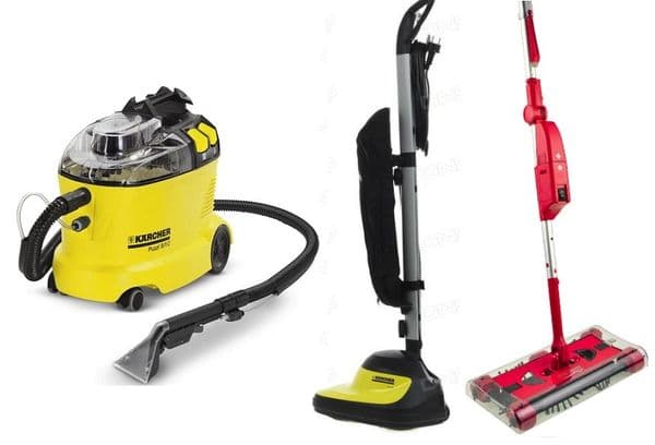 Aspirateur, cireuse et balai électrique