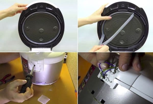 Démontage du couvercle du multicuiseur