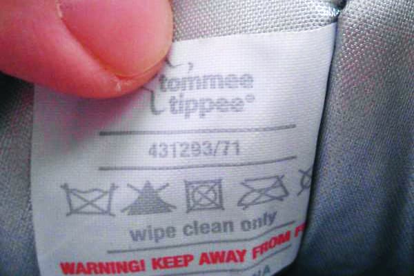 Étiquette sur le sac thermique