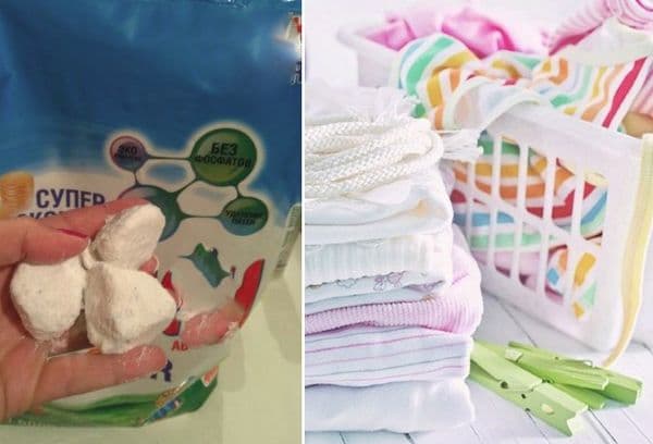 Des grumeaux dans la lessive