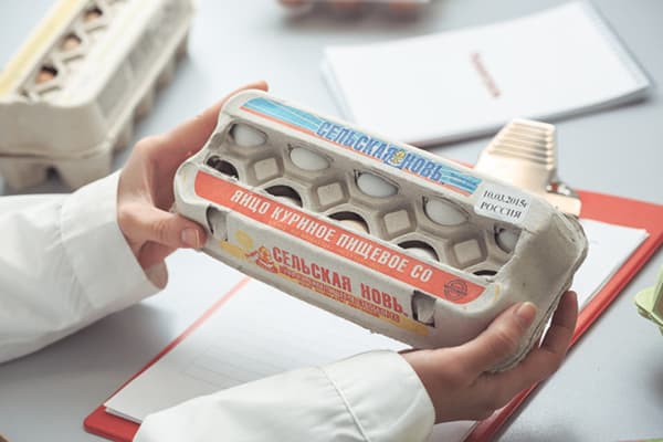 Dix œufs par paquet