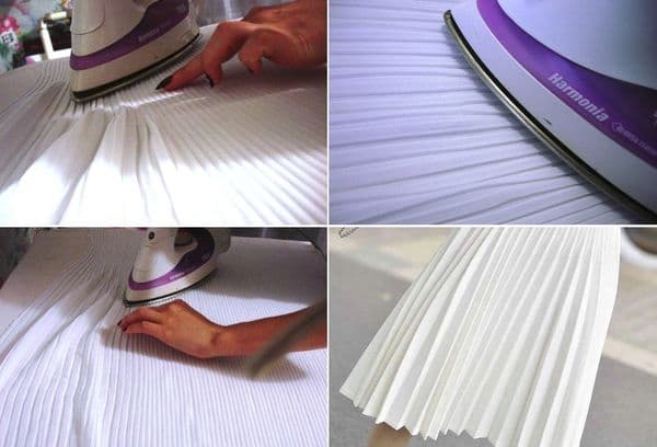 jupes plissées en fer