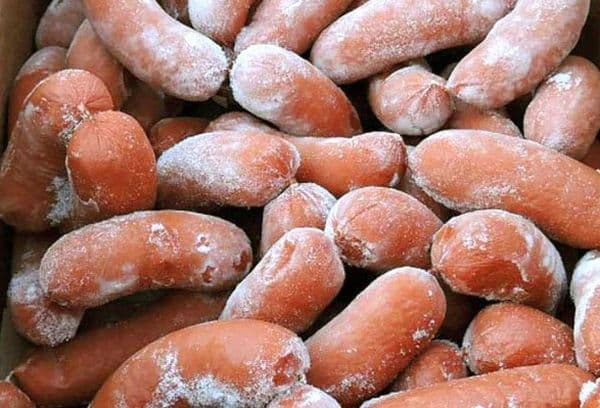 saucisses surgelées