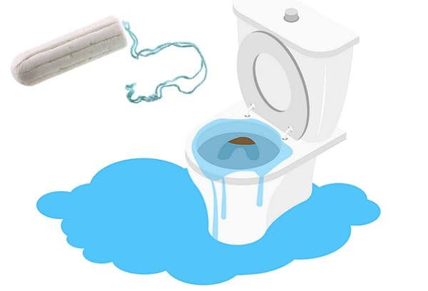 Produits d'hygiène bouchés