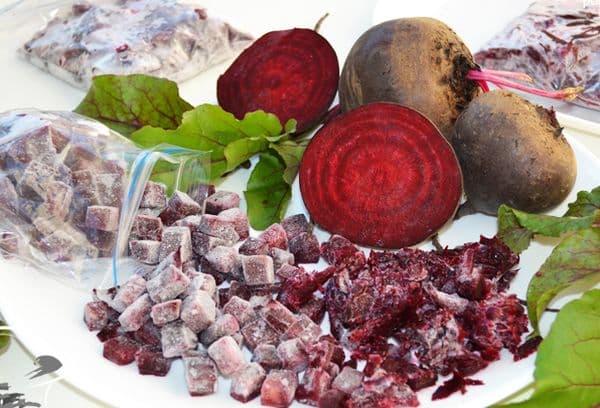 Betteraves surgelées