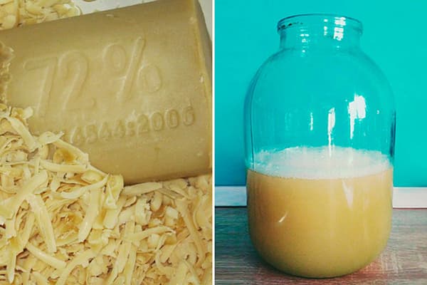 Solution de savon à lessive