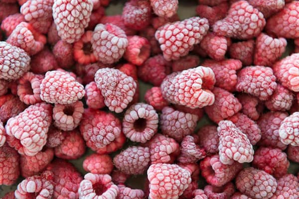 Framboises surgelées