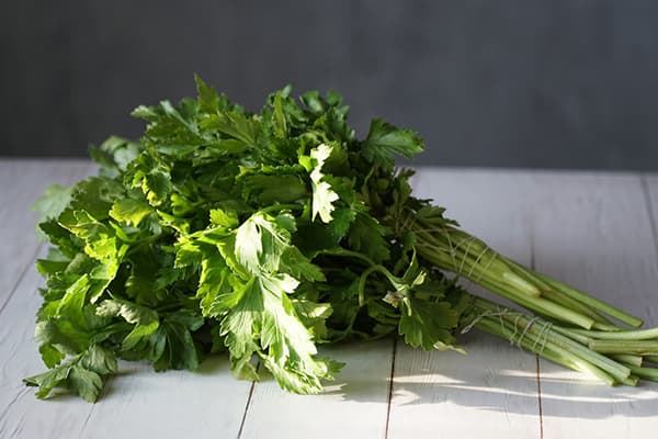 Deux bouquets de persil