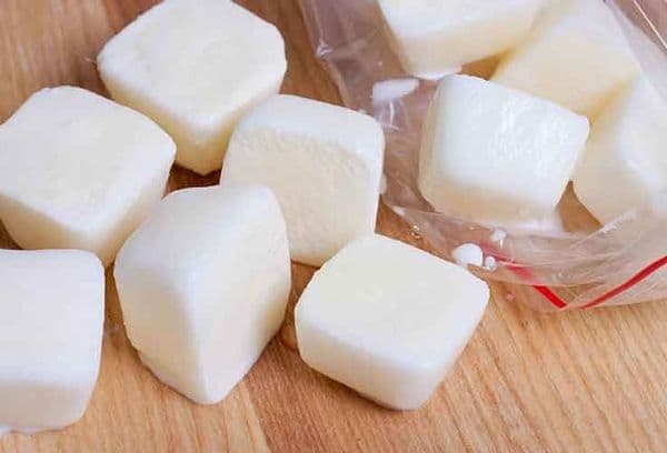 mozzarella surgelée