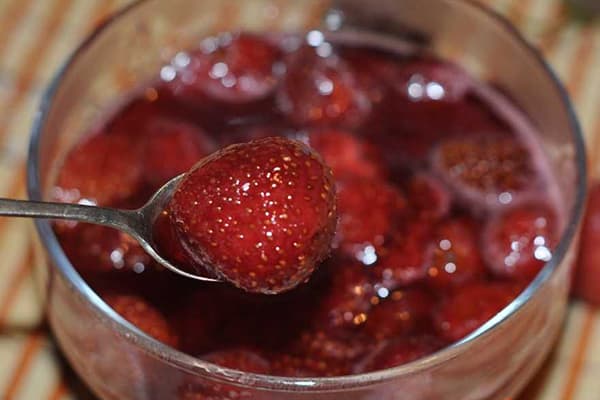 Fraises au sirop