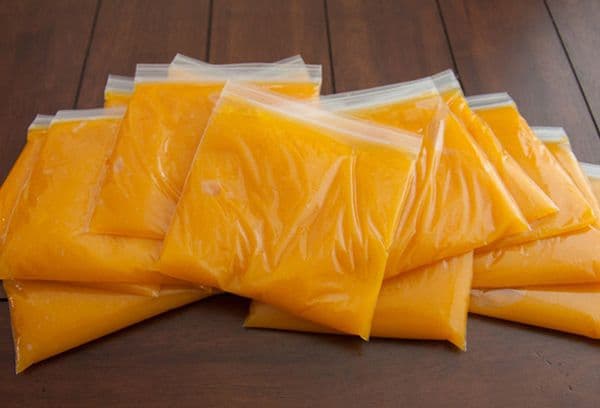 purée de citrouille en sachets