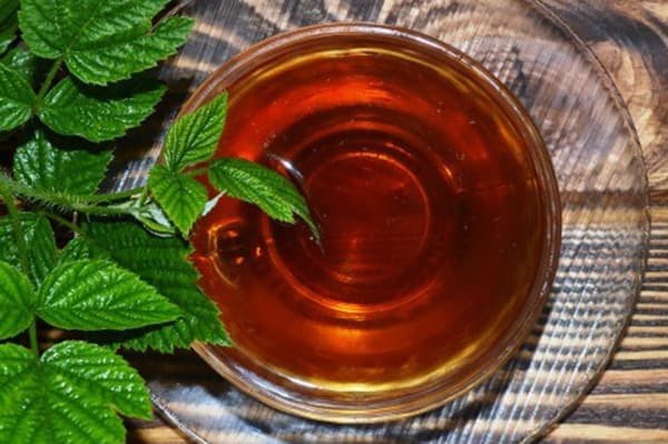 Thé aux feuilles de framboisier