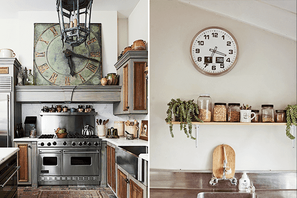 Horloges murales carrées et rondes pour la cuisine