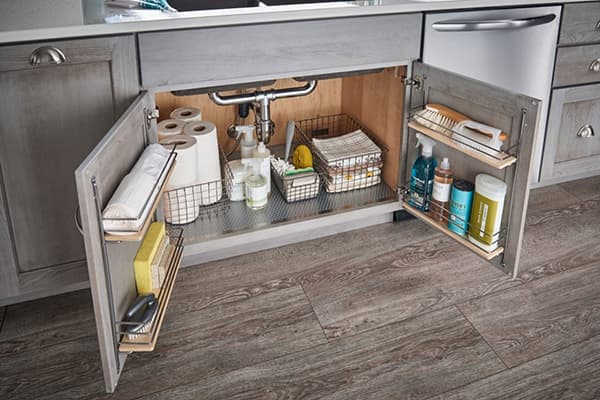 Contenu du meuble sous l'évier