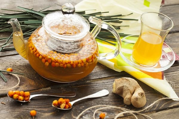 Thé à l'argousier et aux épices