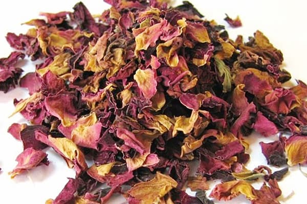 Pétales d'églantier séchés