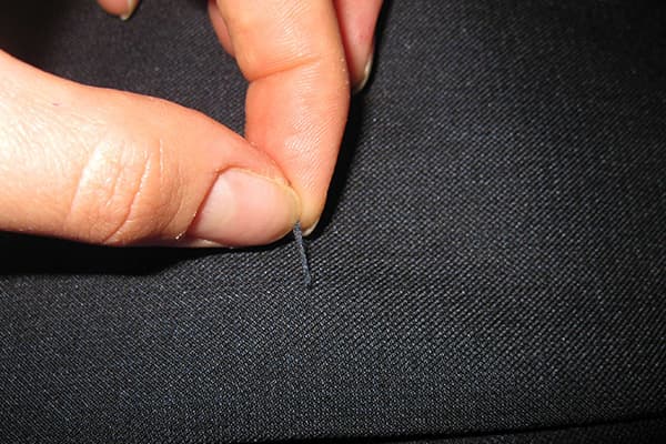 Serrage sur pantalon