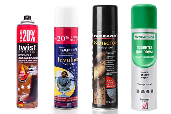 Sprays hydrofuges pour chaussures