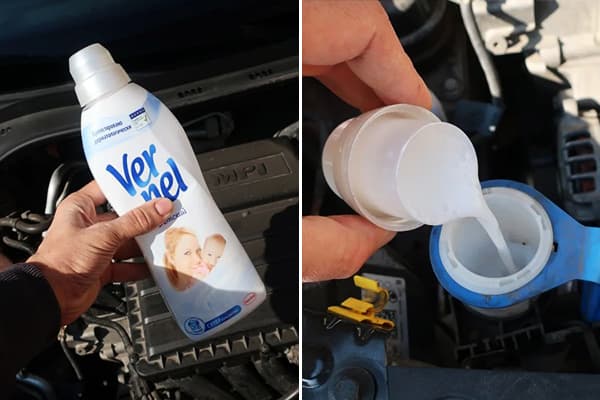 Ajout d'assouplissant textile à la laveuse