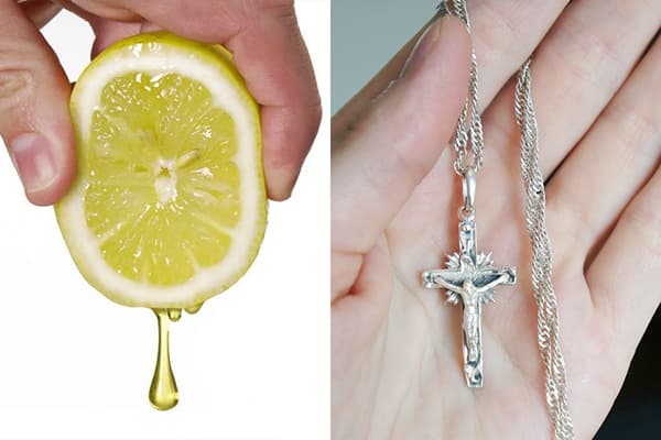 Jus de citron pour nettoyer l'argenterie