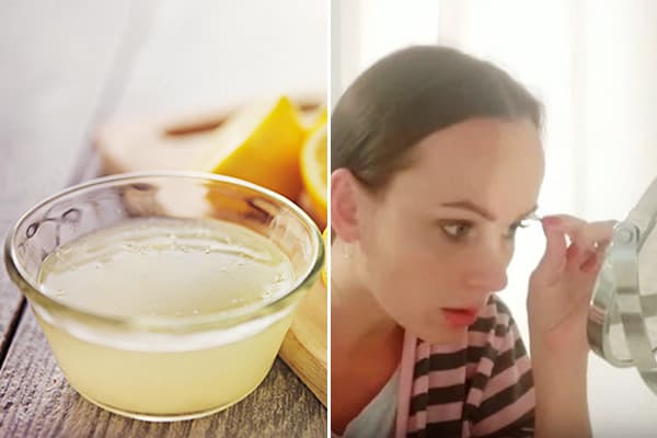 Enlever la teinture des sourcils avec du jus de citron