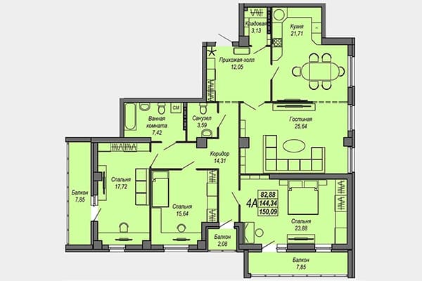 Toilettes au bout d'un long couloir