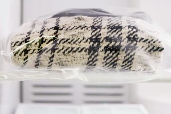 Etole en laine au congélateur