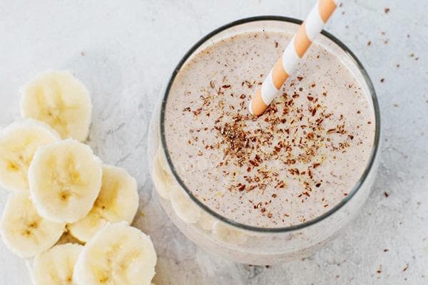 Smoothie aux flocons d'avoine