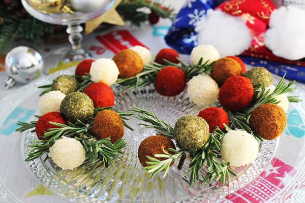 Collations du Nouvel An sous forme de boules