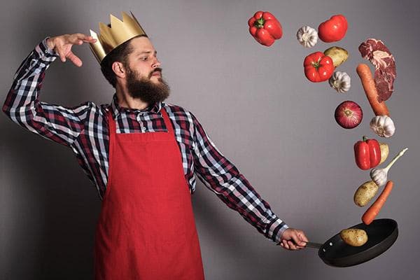 L'homme est le roi de la cuisine