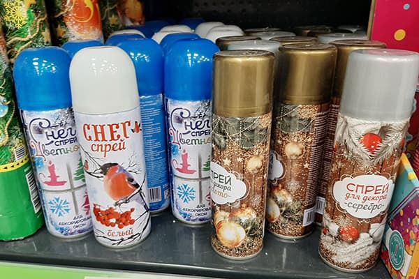 Spray pour la déco du Nouvel An