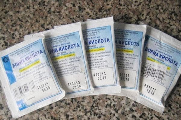 Sachets d'acide borique