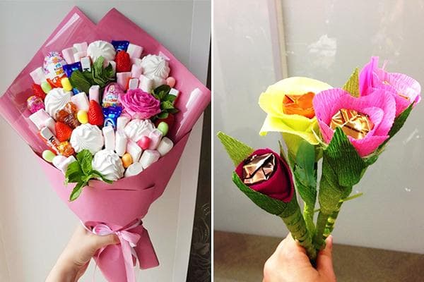 Bouquets originaux de bonbons