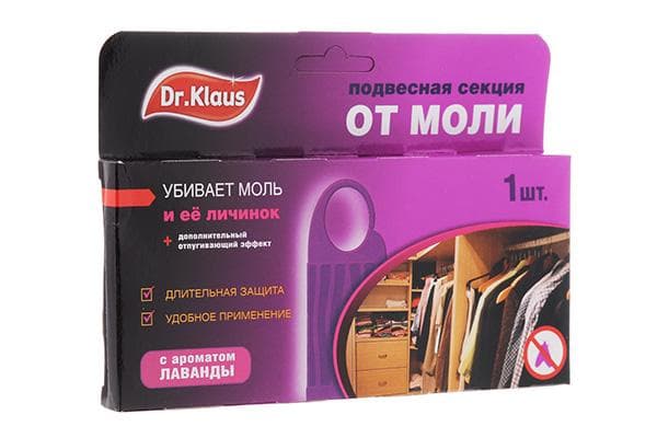 Section suspendue contre les mites