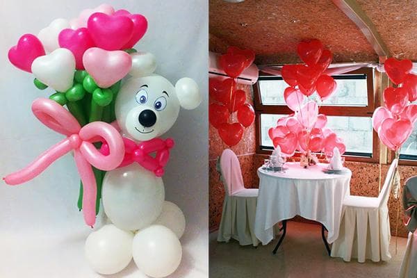 Arrangements de ballons pour la Saint-Valentin